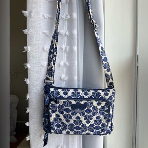 Vera Bradley Cobalt Tile Crossbody Bag